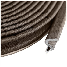 Door Stripping Seal Window Kerf Soundproof Strip V-Shaped Foam Weather Stripping for Card Slot Large Space 60 Feet Brown