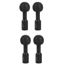 4 Pcs Sphere Rotary Burr with 5/8-11 Threads for 4 1/2 and 5 Inch Angle Grinder Gouge Angle Grinder Attachments