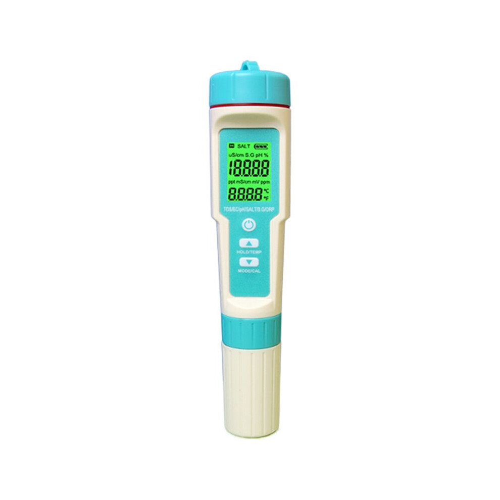 7 In 1 Water Quality Tester Ph/Tds/Ec/Orp/Salinity/S. G/Temp High Accuracy Water Quality Test Pen Ip67 Digital Ph Meter 4712432206238