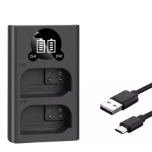 DMW-BLK22 DMWBLK22 BLK22 Cargador de Batería USB Dual para -S5 -S5K GH5 Cámara
