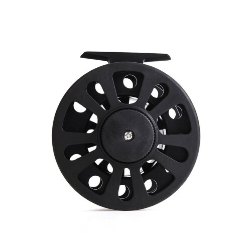 GLA8/9 Black Plastic Fly Fishing Reel Right or Left Can Be Changed Plastic Fly Reel
