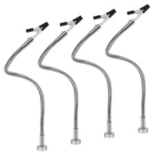 4pcs Magnetic Helping Hands Soldering Third Hand Tools Metal Flexible Gooseneck with Alligator Clips Welding Tool