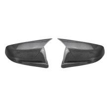 Bil Sidobackspegelkåpa Hus Shell Trim ABS-Dekal för Malibu 2012-2015 US Carbon Fiber Color