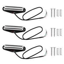 3PCS Hot Rail Pickups Double Track 11K Alnico5 Guitar Pickup Fit Strat Squier Tele Electric Guitar