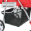 KCT (Red Pet Stroller) KCT Hooded Pet Strollers for Small to Medium Sized Pets 5