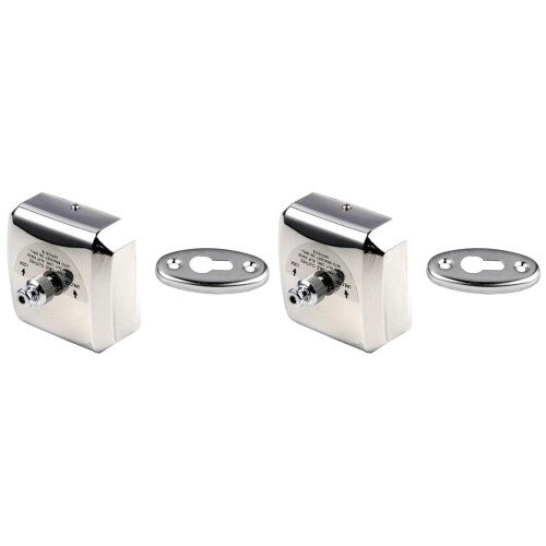 2Pcs Silver Square Wall-Mounted Retractable Clothesline for Family Use 1