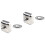 2Pcs Silver Square Wall-Mounted Retractable Clothesline for Family Use 4