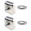 2Pcs Silver Square Wall-Mounted Retractable Clothesline for Family Use 5