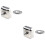 2Pcs Silver Square Wall-Mounted Retractable Clothesline for Family Use 6