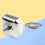2Pcs Silver Square Wall-Mounted Retractable Clothesline for Family Use 8