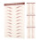 Sourcils Adhésifs Transfert Eau Look Naturel 3D Marron 3