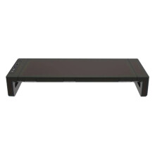 Monitor Stand Riser, with Foldable, Height Adjustable Computer Stand, Desk Shelf Riser with Storage Drawer &Tablet Phone