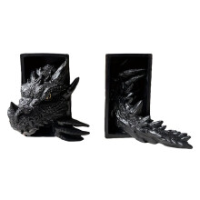 2Pc Bookshelf Decoration Dragon-Shaped Bookend, Fantasy Decoration, Home Decoration Ornaments, Bookshelf Bookend A