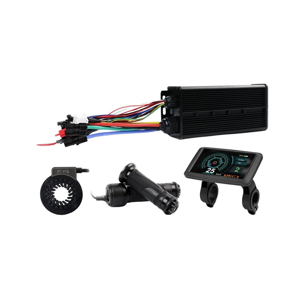 Electric Bike 3-Mode Controller 100A 48V-72V Xt150 Controller With Ukc1+ Display For 5000W Brushless Motor Accessories 6033897295994