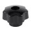 4 Pcs M10 Female Thread Nuts 50mm Plastic Star  Clamping Knob Grip 5