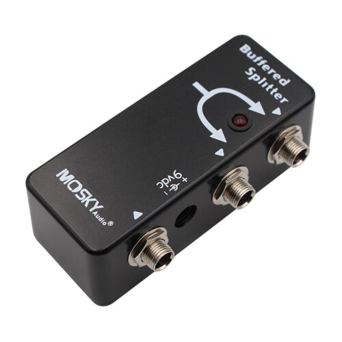 MOSKYAUDIO One Input and Two Outputs Buffer Multi-Function Splitter Electric Guitar, Electric Bass Effect 1