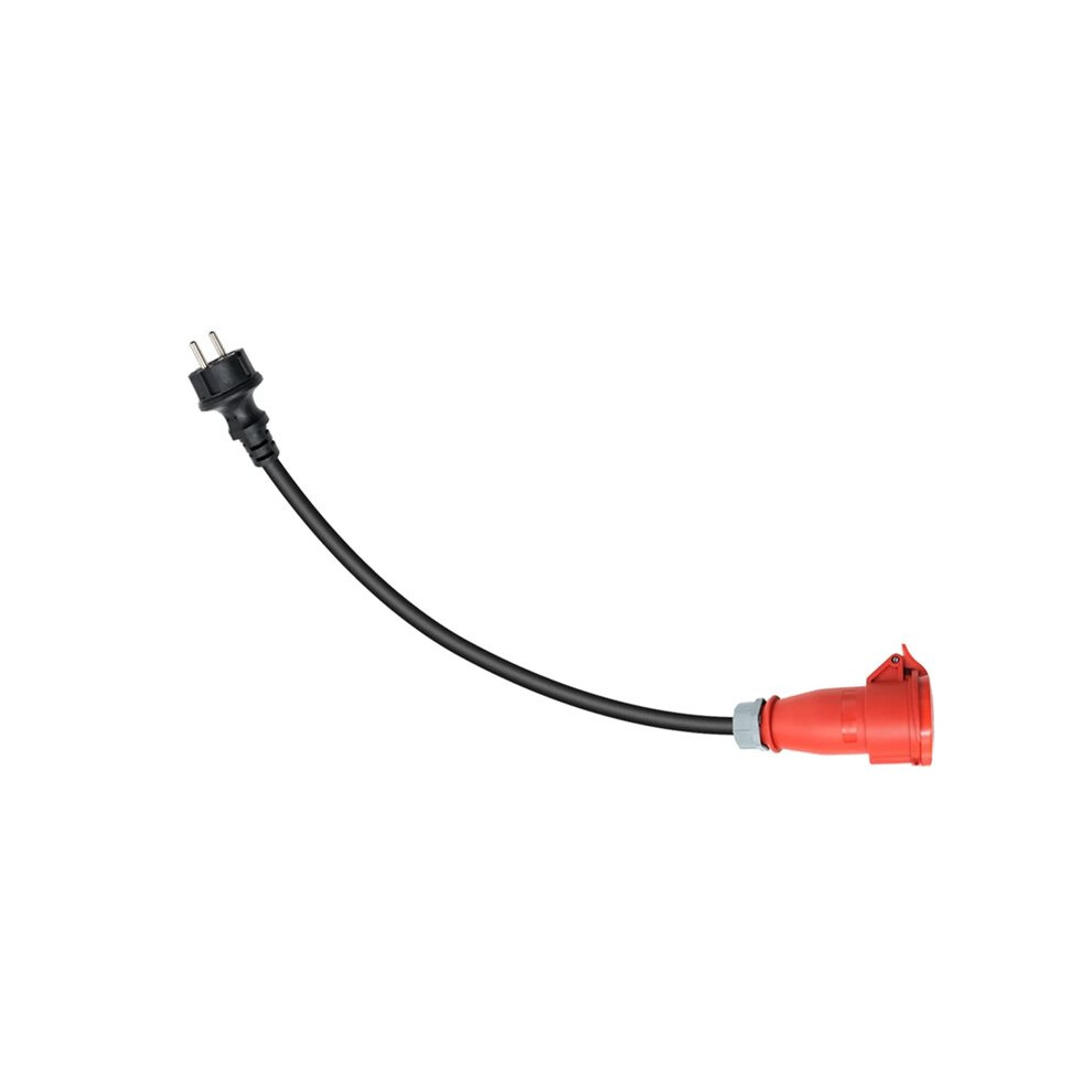 16A 3 Phase 11Kw Portable Ev Charger Schuko Plug To Cee Power Female Plug Socket Adapter Connect Eu Plug Red 4713808478617