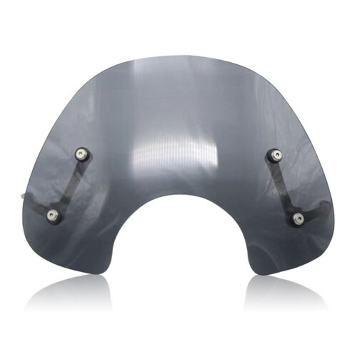 Motorcycle Windshield WindScreen Wind Deflector Wind Shield Spoiler for  NS125LA Ns125La(Smoke Grey)