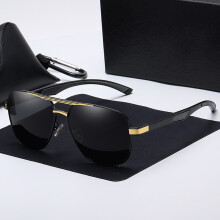 (Black Gold) UV400 Polarized Sports Sunglasses for Cycling Fishing
