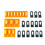 2X Car Paintless Dent Repair Tools Kit Tabs Glue Tabs Dent Puller Paintless Dent Removal Puller Tabs 5