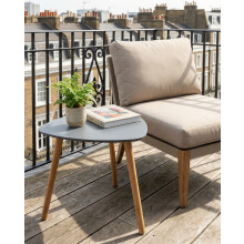 Malme Large Outdoor Side Table for Balcony & Patio in Storm Grey