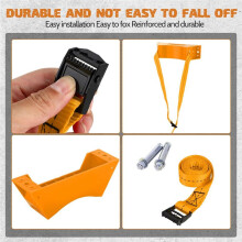Propane Tank Holder Gas Cylinder Wall Mounted Bracket Nitrogen Tank Holder with Screws and Safety Band 3Set