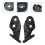 1 Pair Front Bumper Bracket Bumper Fixing Support Bracket 51118195296 51118195295 for  3 Series E46 6