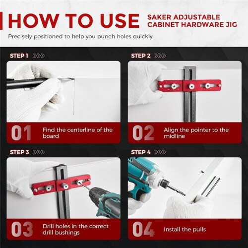 Cabinet Hardware Jigs Tool Cabinet Handle Install Templates Tool Cabinet Punch Locator Cabinet Knobs Handles Pulls Tool 2