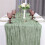 Pacote com 6 35x120 Polegadas Caminho de Mesa, Caminho de Mesa de Gaze para Chá de Bebê, Casamento, Decoração de Aniversário, Verde 4
