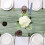 Pacote com 6 35x120 Polegadas Caminho de Mesa, Caminho de Mesa de Gaze para Chá de Bebê, Casamento, Decoração de Aniversário, Verde 1