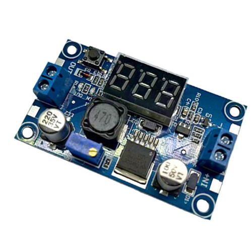 2X LM2596   Adjustable Step Down Converter Voltage Regulator LED Display Voltmeter 4.0-40 to 1.3-37V Power Adapter 1