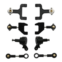 Juego de Copa de DireccióN de Brazo Oscilante Superior e Inferior de Metal para WPL D12 D42 1/10 RC Accesorios de Repuesto de Piezas de Mejora de