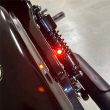 Sinais de Direção para Motocicleta  Piscas LED Luz de Freio de Corrida Universal para  Touring Softail Sportster Dyna Preto