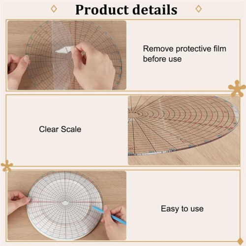 2 Sizes Ceramic Clay Divider Tools Clay Circle Divider Templates for Clay  and Design Projects,Suitable for Potters 1