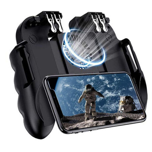 Mobile Gaming Controller with Cooling Fan for PUBG Trigger Joystick Gamepad for Smartphone 1