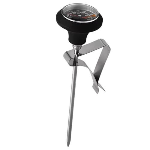 Milk Foam Thermometer Pointer Thermometer Pour-over Coffee Mechanical Thermometer Cafe Tool Kitchen Accessories Black 1
