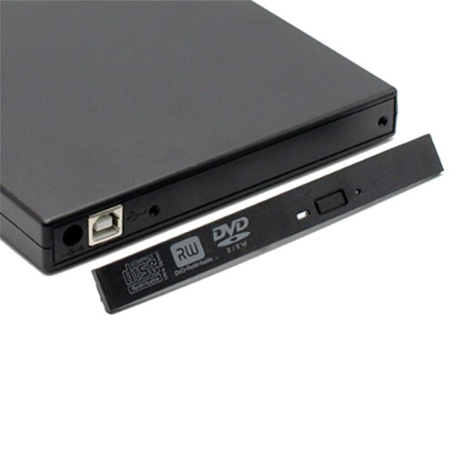 External CD DVD Drive, USB 2.0 Slim Protectable External CD-RW Drive DVD-ROM Burner Player for Laptops Desktop PC
