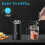 2PCS Electric Salt and Pepper Grinder Set USB Rechargeable with LED Light Automatic Spice Grinders ABS 4