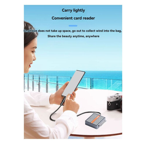 JEYI CFexpress-B Card Reader 10Gbps USB 3.2 Gen 2 Cell Phone Computer Dual-Use Memory Card Reader