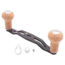 Carbon Handle Fishing Reel for Abu Wood Knob Ultra Light Hole Size 8x5mm for Reel