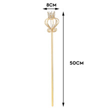 Royal Scepter Wand with Rhinestones for Costume Party