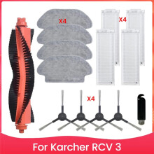 Kit de Piezas de Repuesto para Trapeador, Cepillo Lateral Principal y Filtros HEPA para Aspiradora para RCV 3