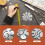 Round Leather Cutting Tools Metal Corner Cutting Ruler Circle for DIY Leathercraft Working Drawing Leather Projects B 5