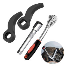 4 Peças Adaptador de Chave Inglesa, 2 Peças Adaptador de Pé de Cabra de 1/2 Polegada e Chave de Catraca de 1/2 Polegada, Ferramentas de Reparo de