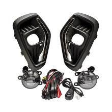 For Escape 2023-2024 Car LED Front Bumper Fog Lights Assembly Fog Lamp Cover Harness Wiring Cover Grille
