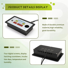 ZFX-W9002 Thermostat Digital Temperatur Luft Feuchtigkeit Kontrolle Inkubator 360 Automatisch Ei Drehen 12V
