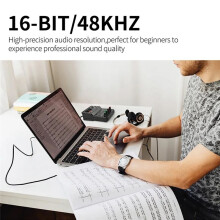 Profesjonalny Mikser Audio Karta Dźwiękowa z Monitorem Gitara Elektryczna Nagrywanie na Żywo do Studia Śpiewanie Komputer PC