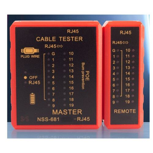 Multifunctional RJ45 POE Anti-Burn Detector Cable Tester 681 High-Definition Digital  Network Cable Tester 1