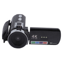 4K 64MP Video Camera HD 28X Digital Zoom Auto Focus Digital Camera Video Recorder with 3 Inch Rotation Screen LED Light Compatible With Travel