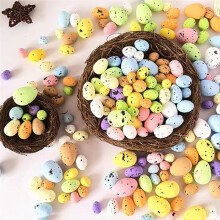 Ostereier Aus Kunstschaum, Miniatur-Osterdekoration, 100 X Künstliche Vogeleier Aus Schaumstoff, Ornamente für Ostern